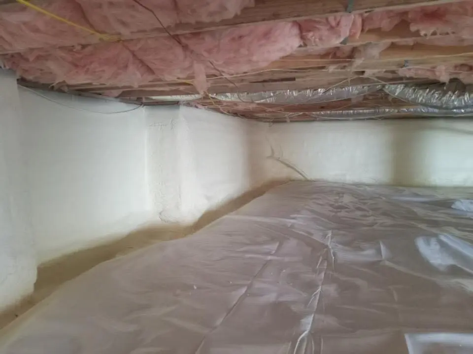 Crawl space encapsulation with closed-cell spray foam for Spray Foam Roofing in Upper Arlington